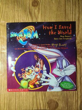 Space Jam "How I Saved The World" Vintage Kids book (AS IS)